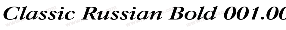 Classic Russian Bold 001.001字体转换